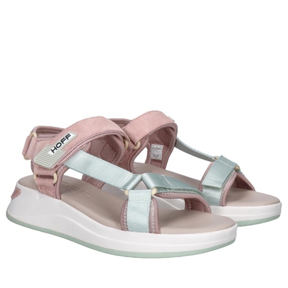 Hoff Shoes - Hoff Women's Pink & Mint Sport Sandals with Cushioned Sole
